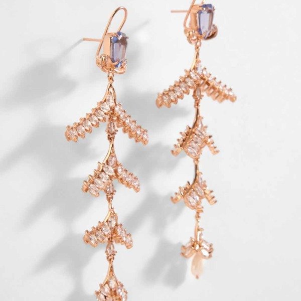 Aurelia Crystal Cascade Earrings