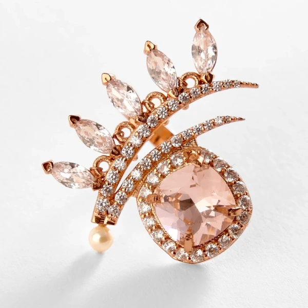 Aurelia Pearl Sculpt Midi Ring